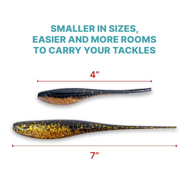 SANTEC - JAKIRO MINNOW SOFT BAIT 7" x 4PCS / JAKIRO JUNIOR MINNOW SOFT BAIT 4" x 5PCS SOFT BAIT