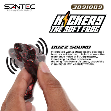 SANTEC - KICKERS SOFT KICKING LURES 9cm X 3 PCS ELASTIC SOFT LURE