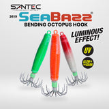 SANTEC - SEABAZZ BENDING 32g/42g/52g OCTOPUS HOOK SQUID BAIT OCTOPUS