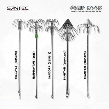 SANTEC - UMBRELLA HOOK 15cm/18cm/19cm/20cm/21cm SQUID HOOK SQUID FISHING
