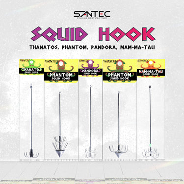 SANTEC - UMBRELLA HOOK 15cm/18cm/19cm/20cm/21cm SQUID HOOK SQUID FISHING