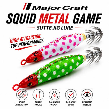 MAJOR CRAFT - SQUID METAL GAME 45g/56g/75g SUTTE JIG LURE GSSS SQUID JIG