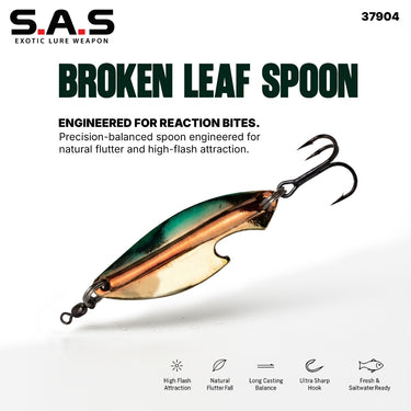 S.A.S - BROKEN LEAF SPOON 15g FISHING ACCESSORIES