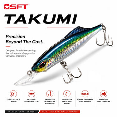 SFT - TAKUMI 30g/40g/65g/80g HARDBODY LURE FISHING LURE