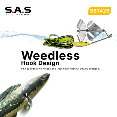S.A.S - BUZZ BAIT 26g w/DOUBLE SPINNER