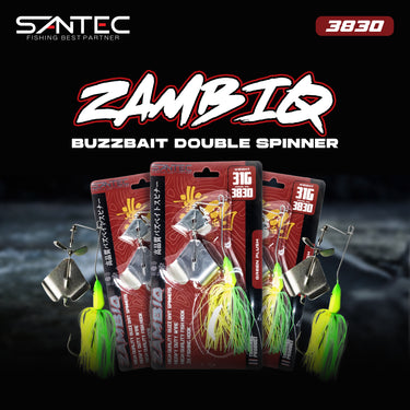 SANTEC - ZAMBIQ BUZZBAIT DOUBLE SPINNER-3830-SPINNER