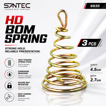 SANTEC - HD BOM SPRING 3PCS FISHING ACCESSORIES
