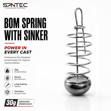 SANTEC - SPRING WITH SINKER 30g MATABOM FISHING ACCESSORIES