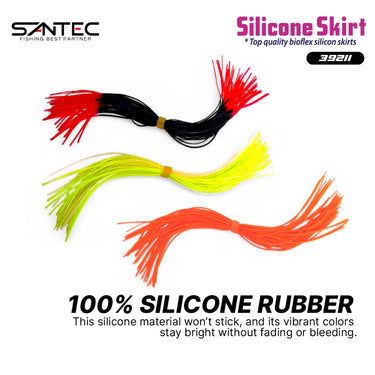 SANTEC - SILICONE SKIRT 100% 13cm SILICONE RUBBER