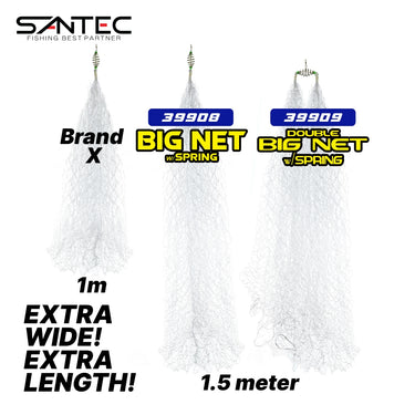 SANTEC - BIG NET WITH SPRING / DOUBLE BIG NET WITH SPRING MATABOM FISHING NET