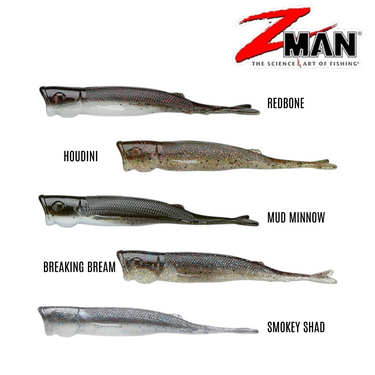 Z-MAN - POP SHADZ POPPER SOFT LURE SOFT BAIT TOP WATER
