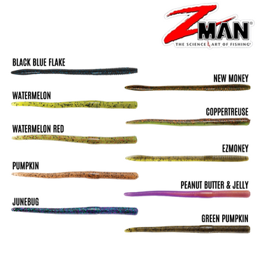 Z-MAN - FINESSE WORMZ 4" x 10PCS / 7" x 8PCS SOFT LURE SOFT BAIT