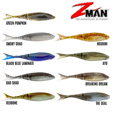 Z-MAN - RAZOR SHADZ 4.5" x 4PCS SOFT LURE SOFT BAIT
