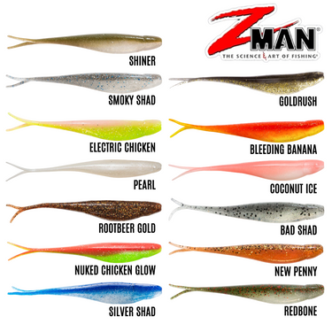 Z-MAN - SCENTED JERK SHADZ 5" x 5PCS SOFT LURE SOFT BAIT