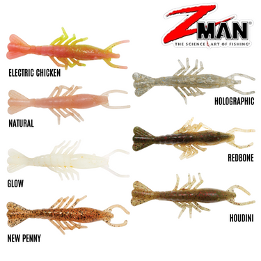 Z-MAN - SCENTED SHRIMPZ 3" x 5PCS / 4" x 5PCS SOFT LURE SOFT BAIT