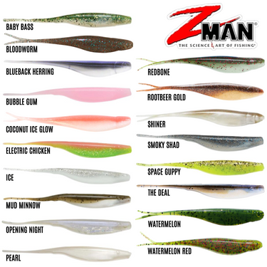 Z-MAN - STREAKZ 3.75" x 6PCS /5" x 5PCS SOFT LURE SOFT BAIT