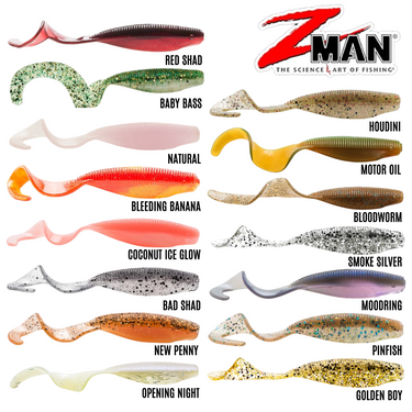 Z-MAN - STREAKZ CURLY TAILZ 4" x 5PCS SOFT LURE SOFT BAIT