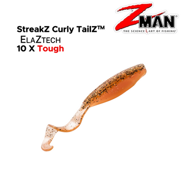 Z-MAN - STREAKZ CURLY TAILZ 4" x 5PCS SOFT LURE SOFT BAIT