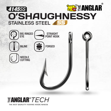 THE ANGLAR - O'SHAUGHNESSY 4145SS STAINLESS STEEL HOOK PACK