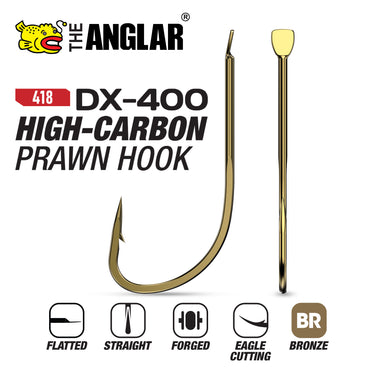 THE ANGLAR - DX400 SODE HOOK PACK FLATTED 418 BRONZE FISHING HOOK
