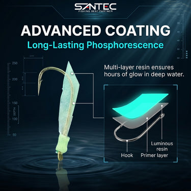 SANTEC - SABIKI 320 FISH SKIN-4361-GLOW IN THE DARK-LUMINOUS-APOLLO-SW