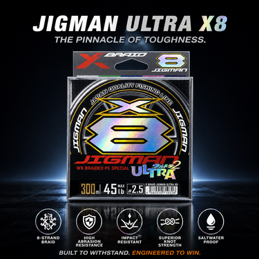 XBRAID YGK - JIGMAN ULTRA X8 300M PREMIUM PE BRAIDED FISHING LINE MADE IN JAPAN