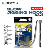 HINOTSU - SJ-3 SLOW JIGGING HOOK PACK W/FLATTED 47813 FISHING HOOK