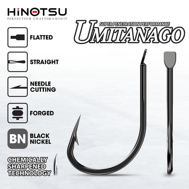 HINOTSU - UMITANAGO FLATTED 4783 FISHING HOOK