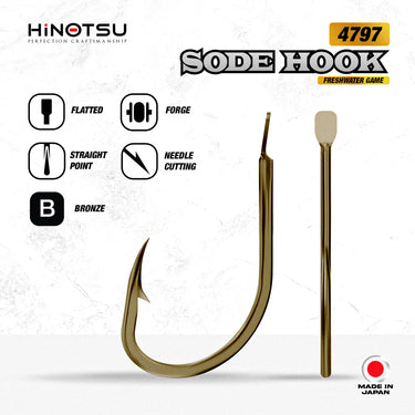 HINOTSU - SODE HOOK PACK FLATTED 4797 FISHING HOOK