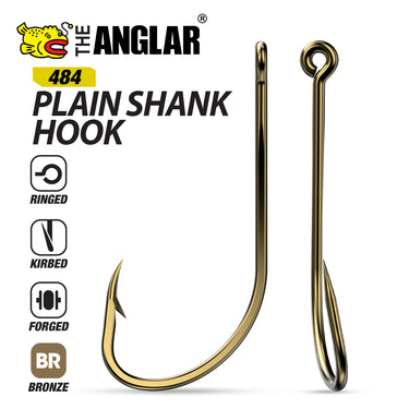 THE ANGLAR - PLAIN SHANK HOOK BRONZE 484 FISHING HOOK