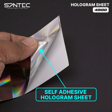 SANTEC - HOLOGRAM SHEET STICKER 75mm x 200mm FISHING ACCESSORIES