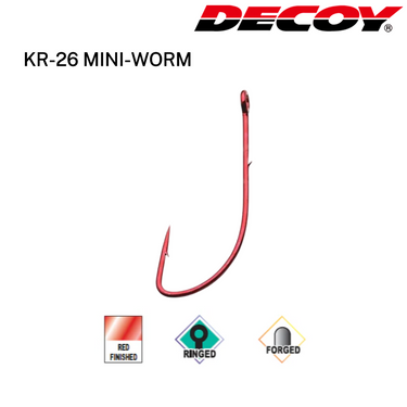 DECOY - KR-26 MINI-WORM HOOK MADE IN JAPAN