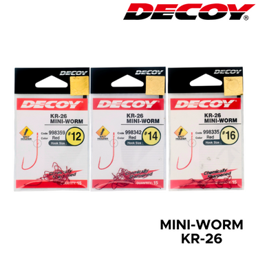 DECOY - KR-26 MINI-WORM HOOK MADE IN JAPAN