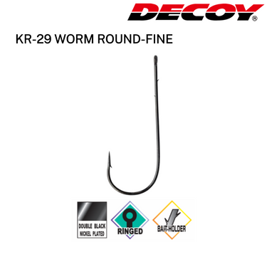 DECOY - KR-29 WORM ROUND-FINE HOOK MADE IN JAPAN