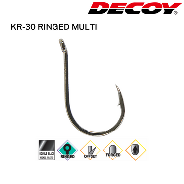 DECOY - KR-30 RINGED MULTI HOOK MADE IN JAPAN