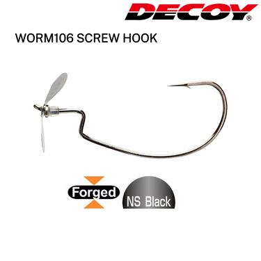 DECOY - WORM106 SCREW HOOK WORM HOOK MADE IN JAPAN