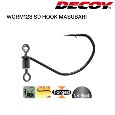 DECOY - WORM123 DS HOOK MASUBARI MADE IN JAPAN