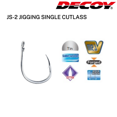 DECOY - JS-2 JIGGING SINGLE CUTLASS HOOK MADE IN JAPAN