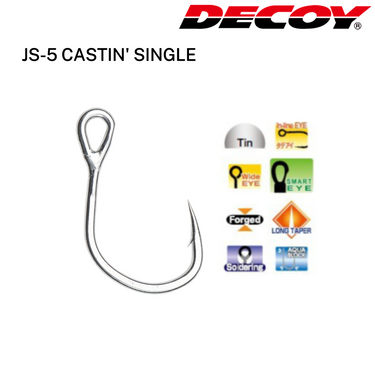 DECOY - JS-5 CASTIN' SINGLE HOOK MADE IN JAPAN