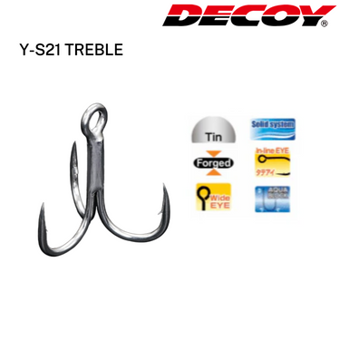 DECOY - Y-S21 TREBLE HOOK MADE IN JAPAN
