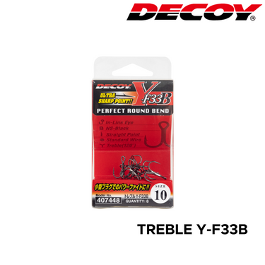 DECOY - Y-F33B TREBLE HOOK MADE IN JAPAN