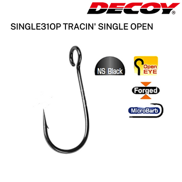 DECOY - SINGLE31OP TRACIN' SINGLE OPEN HOOK MADE IN JAPAN