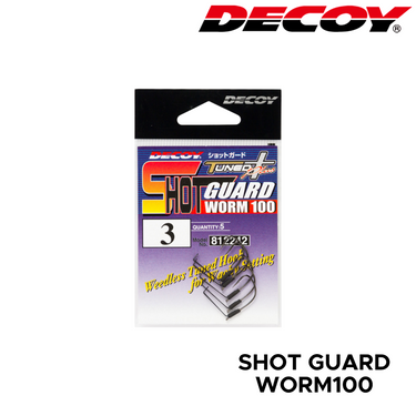 DECOY - WORM100 SHOT GUARD WORM HOOK MADE IN JAPAN
