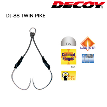DECOY - DJ-88 TWIN PIKE HOOK MADE IN JAPAN