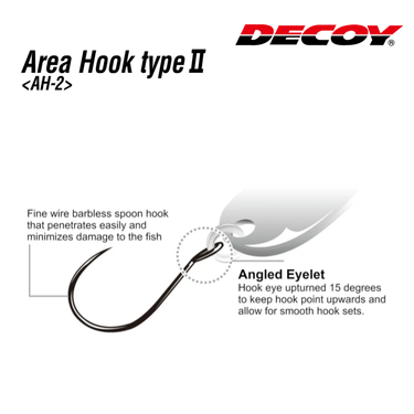 DECOY - AREA HOOK TYPE II AH-2 (MAT BLACK & FINE RED) MADE IN JAPAN