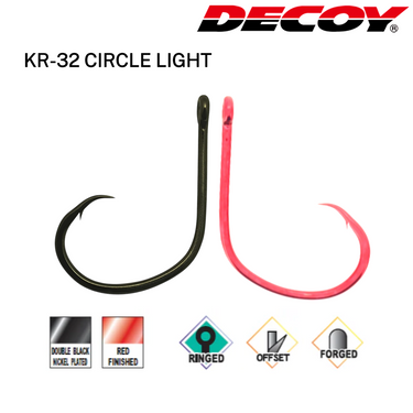 DECOY - KR-32 CIRCLE LIGHT BLACK NICKEL / RED HOOK MADE IN JAPAN