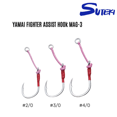 YAMAI SUTEKI - FIGHTER ASSIST HOOK MAG-3 FISHING HOOK MADE IN JAPAN