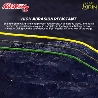 KIRIN - ASSASIN V2 8X PE 100M/150M PREMIUM PE BRAIDED FISHING LINE