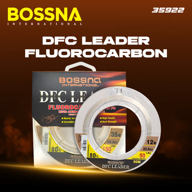 BOSSNA - DFC LEADER 50M FLUOROCARBON 80% - INVISIBLE LEADER LINE