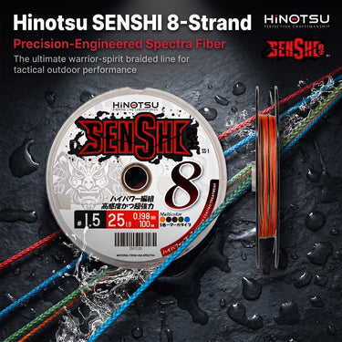 HINOTSU - SENSHI SPECTRA MULTI COLOUR PREMIUM PE LINE 100M FISHING LINE